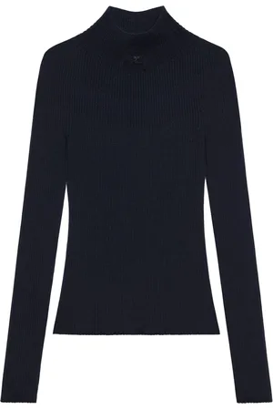 Courrèges Geribbelde coltrui