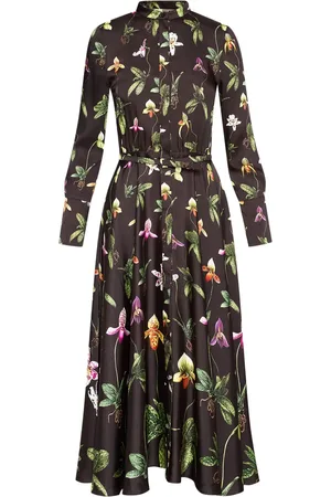 Oscar de la Renta Orchid zijden