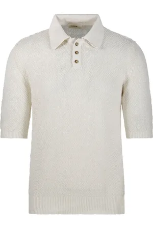 A PAPER KID Gebreid poloshirt