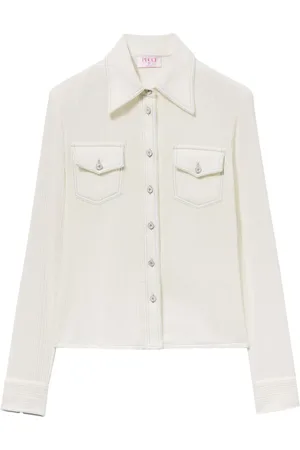 Puccini Blouse met contrasterend stiksel
