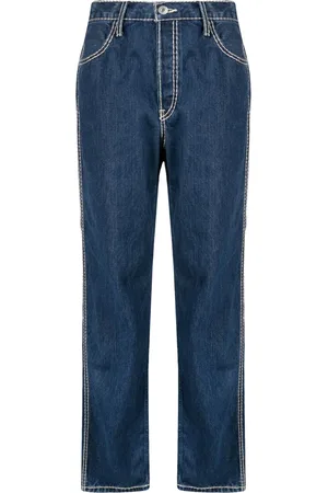 RE/DONE Jeans met contrasterend stiksel