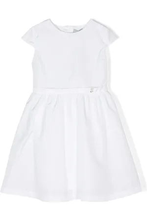 HERNO Taffeta jurk met logoplakkaat