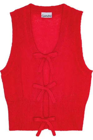 Ganni Spencer met strikdetail