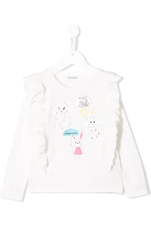Simonetta Top met ruche mouwen