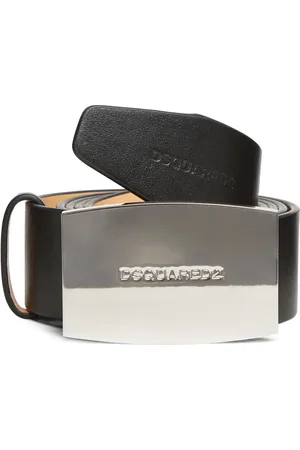 Dsquared2 Leren riem met logogesp