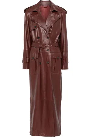 GIUSEPPE DI MORABITO Leren trenchcoat