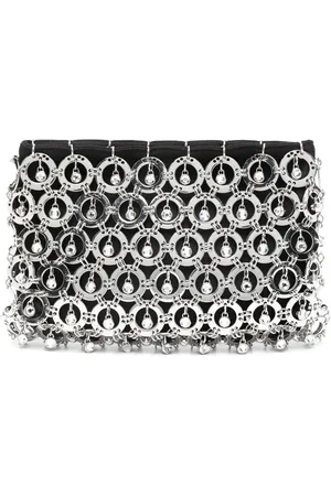Paco rabanne Clutch met metalen schijf