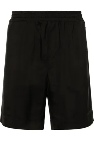 Msgm Satijnen shorts met geborduurd logo