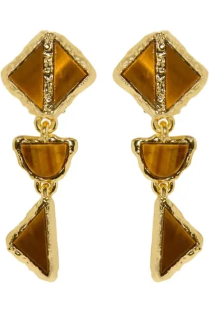 Oscar de la Renta Oorclips met gemixte steen