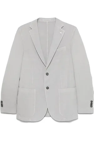 LUIGI BIANCHI MANTOVA Blazer met enkele rij knopen