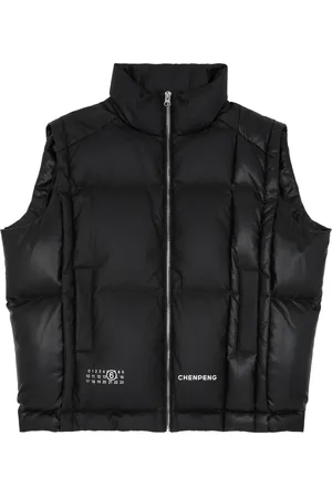 Maison Margiela X Chen Peng bodywarmer met logoprint
