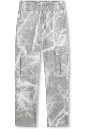 Givenchy Katoenen trainingsbroek met bliksemflitsprint