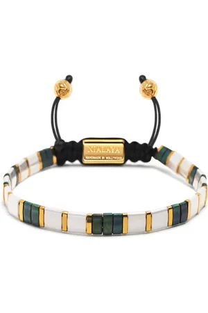 Nialaya Armband met kralen en marmer effect