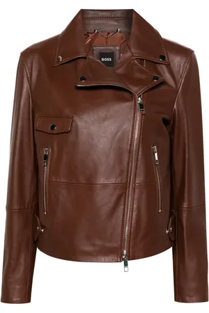 HUGO BOSS Bikerjack met dubbele rij knopen
