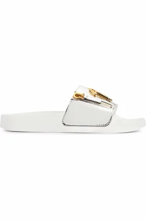 Giuseppe Zanotti Brett slippers met logo