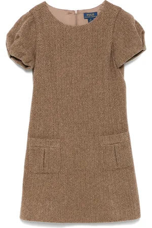 Ralph Lauren Tweed jurk met visgraatpatroon