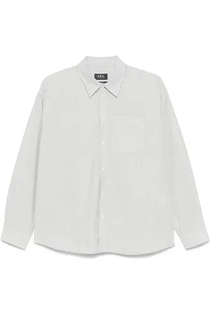 A.P.C. Boyfriend blouse met logo