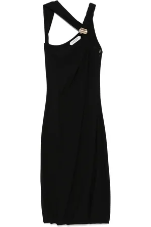 Lanvin Gevlochten jersey midi
