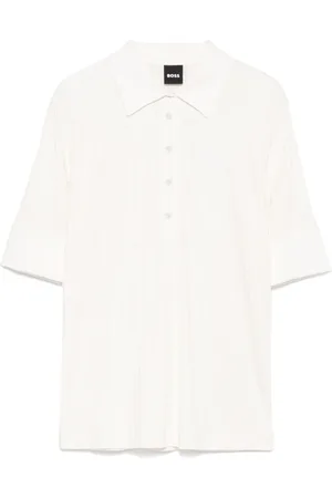 HUGO BOSS Geribbelde polotop