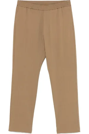 BARENA Geribbelde broek