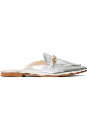 Twin-Set Oval T leren muiltjes