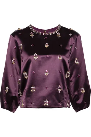 Jenny Packham Satijnen top