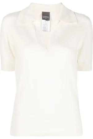 LORENA ANTONIAZZI Gebreid poloshirt