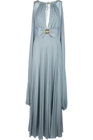 Elisabetta Franchi Lurex avondjurk met cape