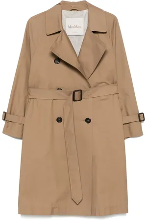 Max Mara Trenchcoat met gabardine weving