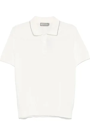 CANALI Fijngebreid poloshirt