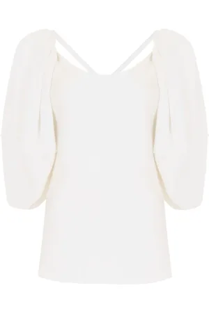 Gloria Coelho Henrique VIII crêpe blouse