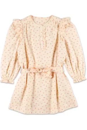 BONPOINT Tosca katoenen jurk met kersenprint