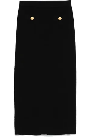 Alessandra Rich Geribbelde midi