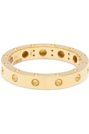 Roberto Coin 18kt geelgouden Pois Moi smalle ring