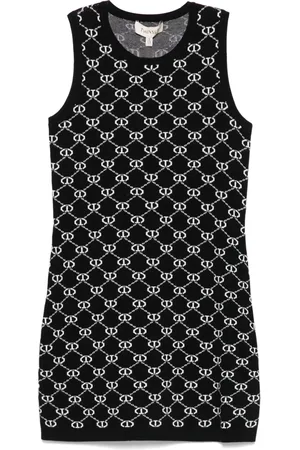 Twin-Set Jurk met intarsia logo