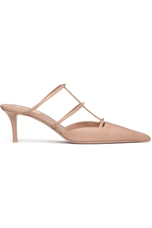VALENTINO GARAVANI Rockstud Wispy leren slippers