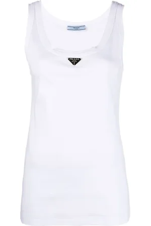 Prada Geribbelde jersey tanktop