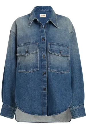 Khaite The Mahmet denim blouse