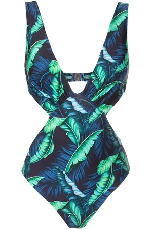 Lygia & Nanny Alexis badpak met bladerenprint