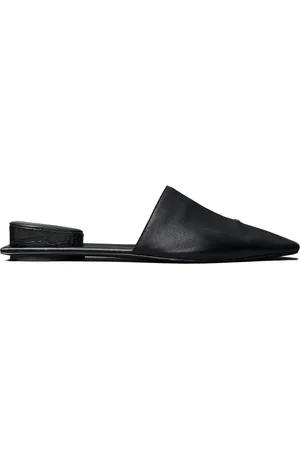 Tory Burch Geperforeerde leren slippers