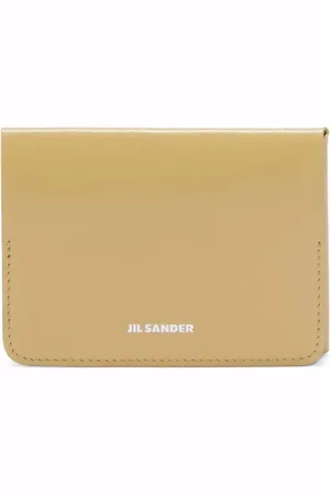 Jil Sander Leren pasjeshouder met logo
