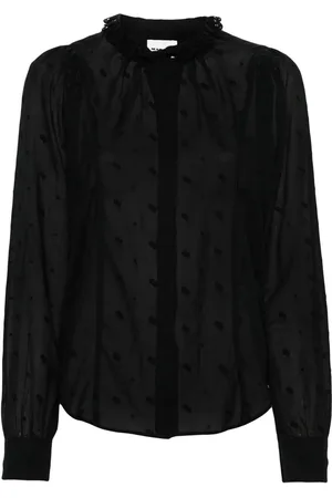 Marant Etoile Terzali blouse met geborduurde bloemen