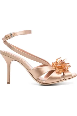Alberta Ferretti 95 mm sandalen verfraaid met kralen