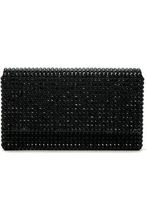 Amina Muaddi Superamini Paloma clutch met kristallen