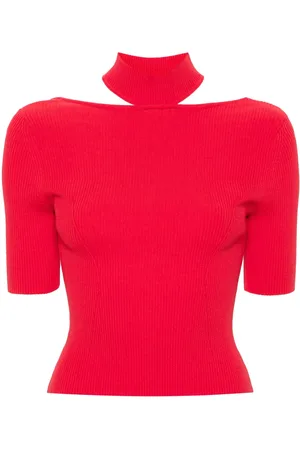 Cult Gaia Ribgebreide top
