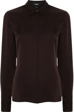 THEORY Zijden georgette blouse