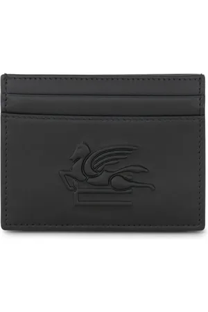 Etro Leren pasjeshouder met Pegaso