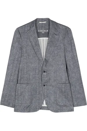 Circolo Blazer met visgraatpatroon