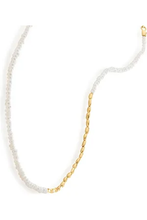 Monica Vinader Mini Nugget halsketting met parel
