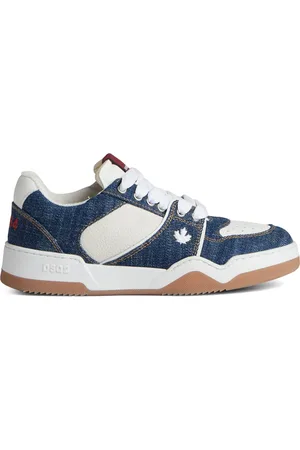 Dsquared2 Denim sneakers met vlakken